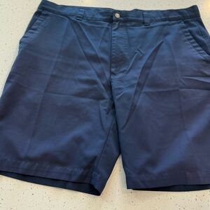 Callaway Performance Shorts Mens 38 Waist Navy Blue Golf Flat Front Performance